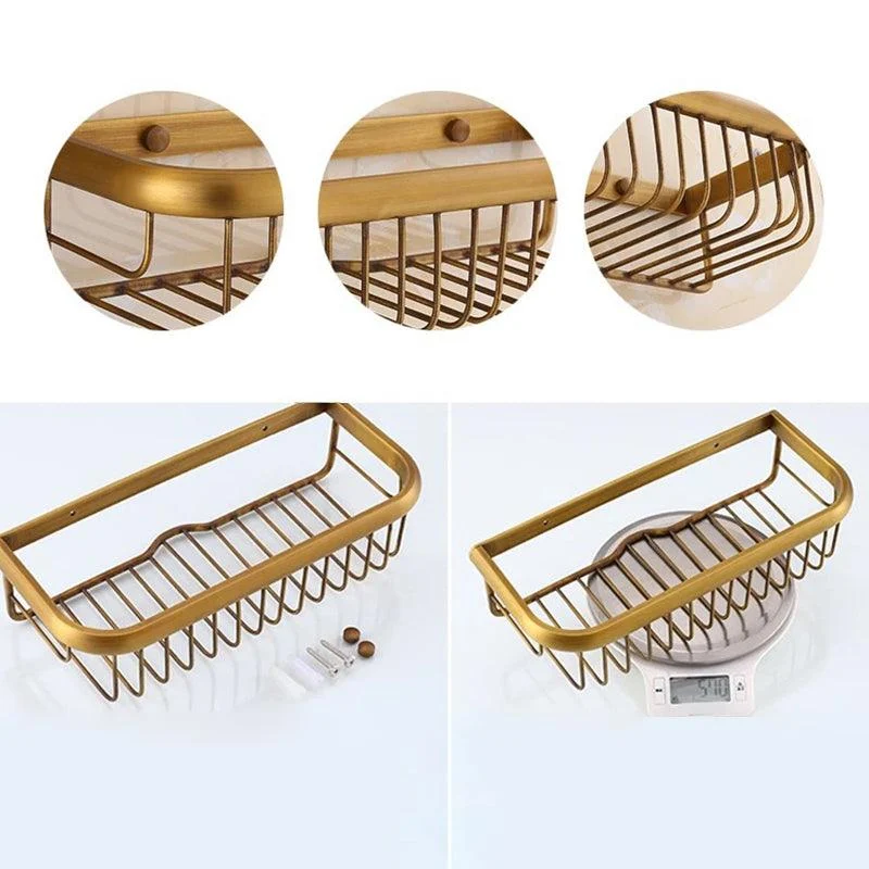 4-Piece Traditional Bathroom Accessory Set Gold Brass Bathroom Accessories Hardware Set -Bathlova