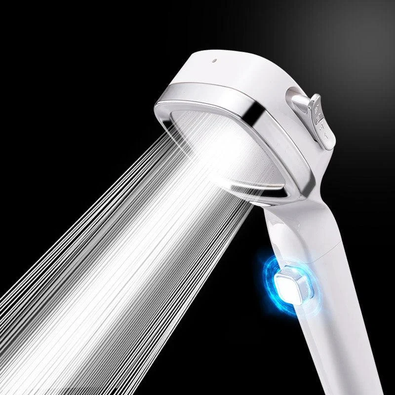 4-Setting Pressurized Shower One-button Water-stop Hand-held Shower Head -Bathlova