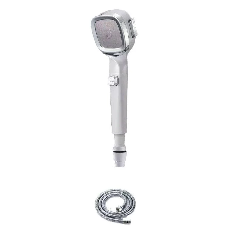 4-Setting Pressurized Shower One-button Water-stop Hand-held Shower Head -Bathlova