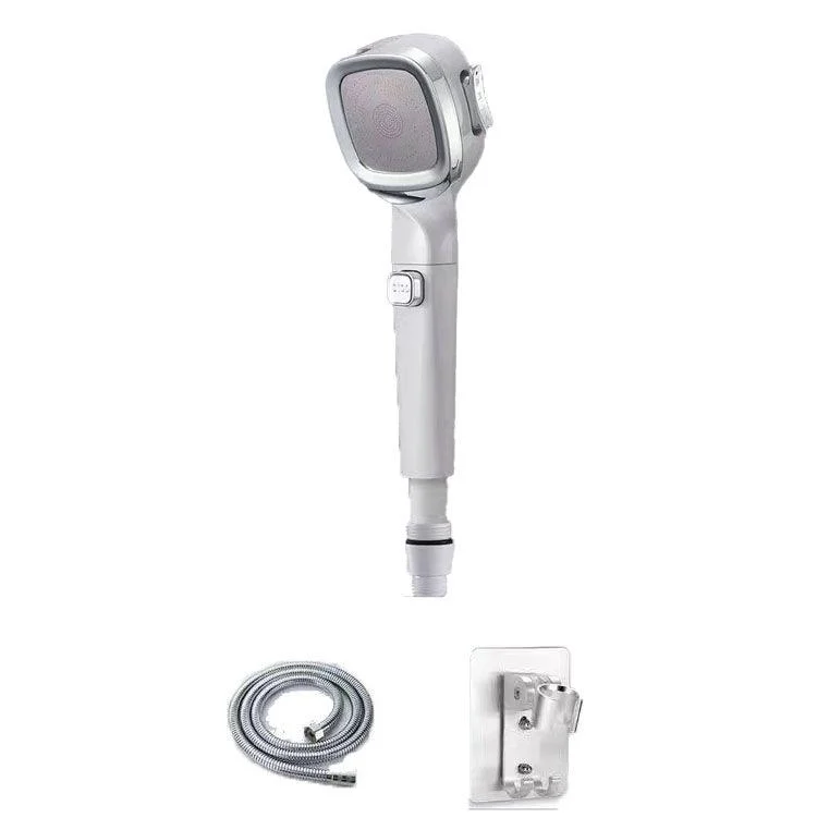 4-Setting Pressurized Shower One-button Water-stop Hand-held Shower Head -Bathlova