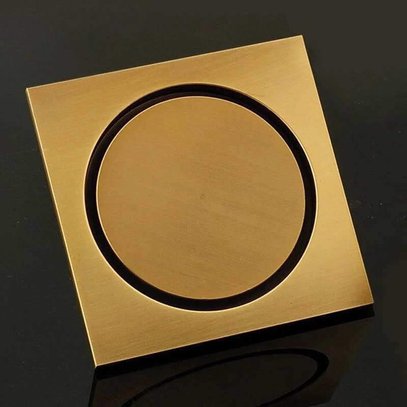 4-square-brass-shower-drain-bathtub-drain-bathroom-toilet-invisible-floor-drain-bathlova-3 4" Square Brass Shower Drain Bathtub Drain Bathroom Toilet Invisible Floor Drain -Bathlova