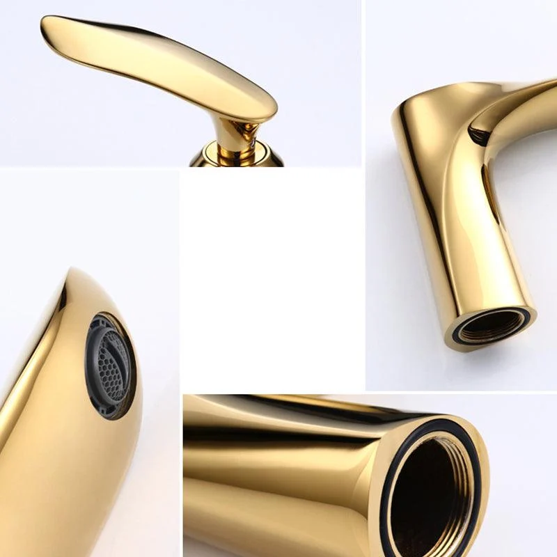 5.1" H Brass Basin Lavatory Tap Double Handles Bathroom Tap -Bathlova