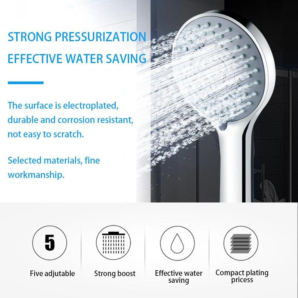 5 Modes Shower Adjustable Jetting Showerhead Water Handheld Shower -Bathlova