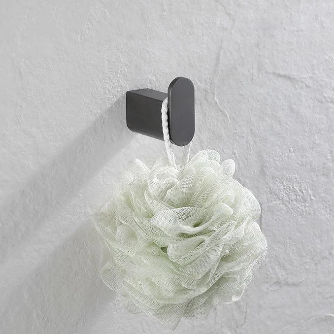 5-Piece Modern Bath Hardware Set in Stainless Steel with Towel Bar/Robe Hooks/Paper Holder -Bathlova