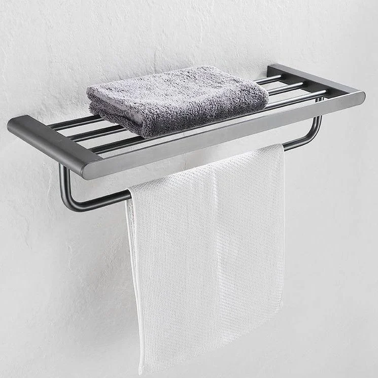 5-Piece Modern Bath Hardware Set in Stainless Steel with Towel Bar/Robe Hooks/Paper Holder -Bathlova