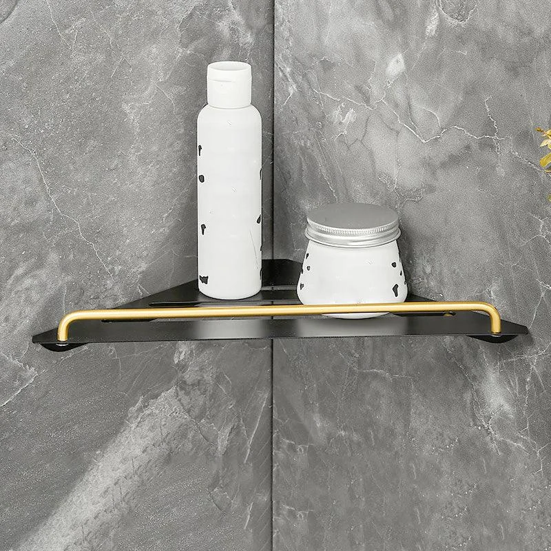 5-Piece Modern Bathroom Accessory Black Brass Bath Hardware Set -Bathlova