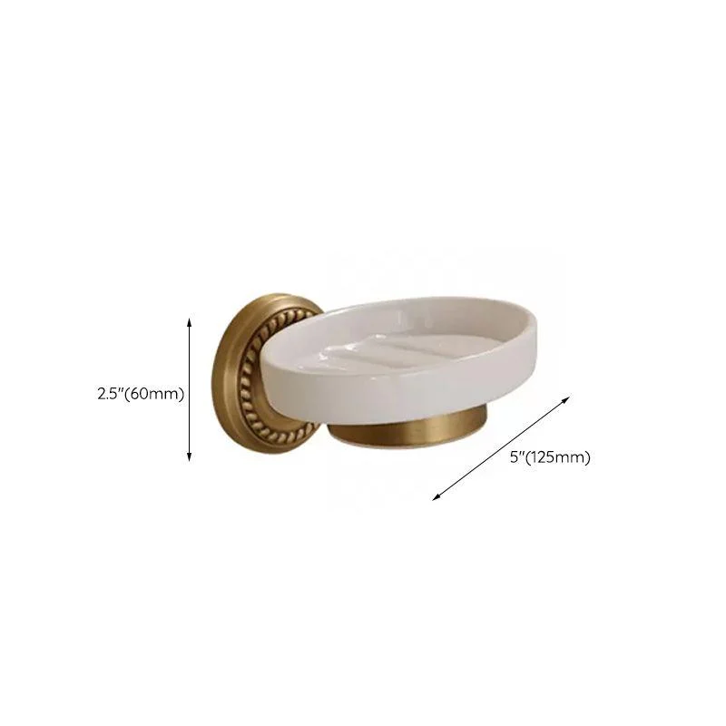 5-Piece Traditional Bathroom Accessory As Individual Or As a Set in Brushed Brass -Bathlova