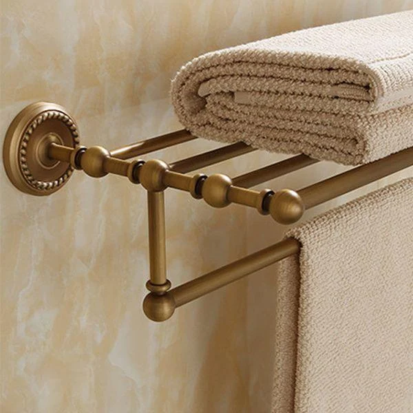 5-Piece Traditional Bathroom Accessory As Individual Or As a Set in Brushed Brass -Bathlova