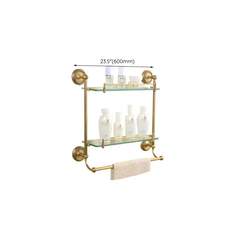 5-Piece Traditional Bathroom Accessory As Individual Or As a Set in Brushed Brass -Bathlova