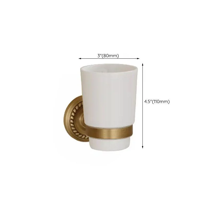 5-Piece Traditional Bathroom Accessory As Individual Or As a Set in Brushed Brass -Bathlova