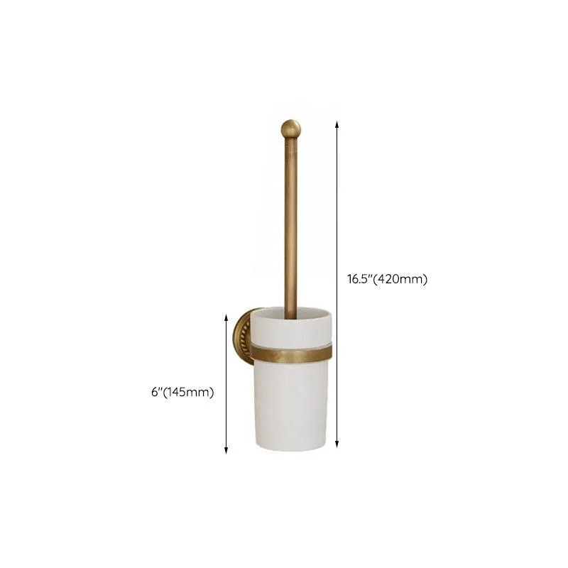 5-Piece Traditional Bathroom Accessory As Individual Or As a Set in Brushed Brass -Bathlova