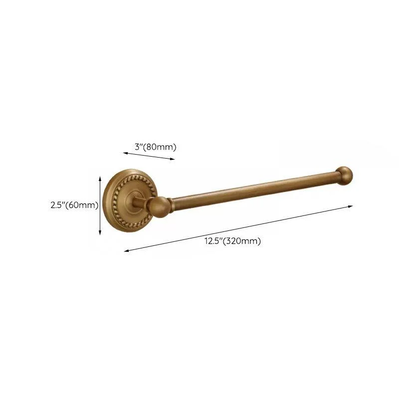 5-Piece Traditional Bathroom Accessory As Individual Or As a Set in Brushed Brass -Bathlova