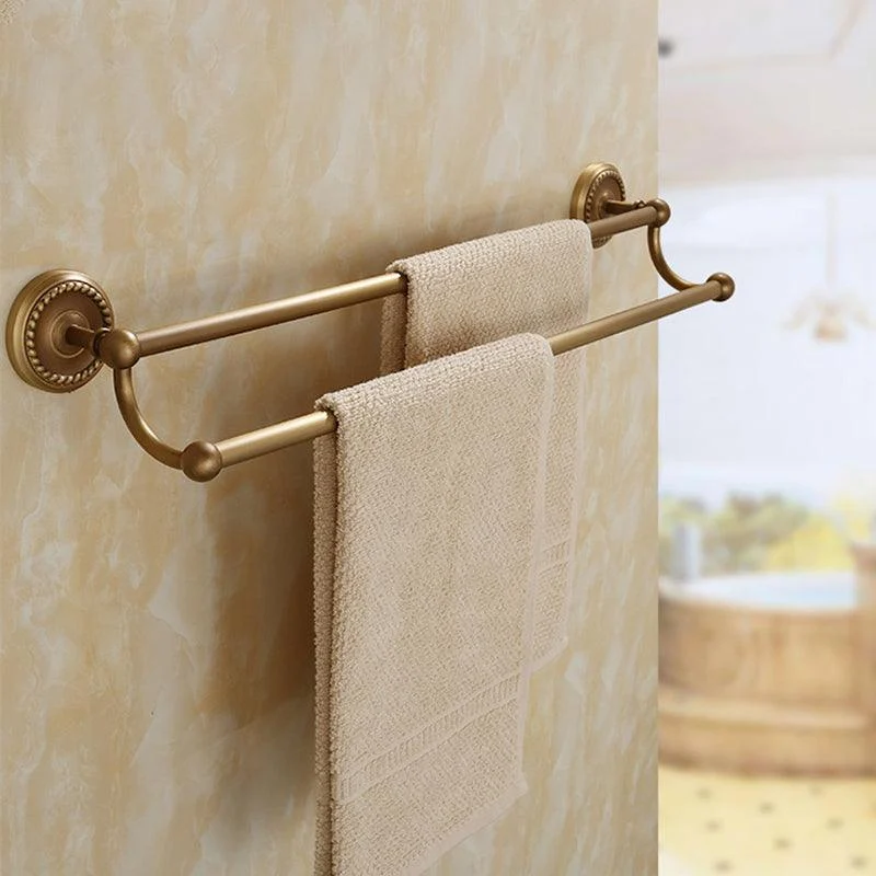 5-Piece Traditional Bathroom Accessory As Individual Or As a Set in Brushed Brass -Bathlova