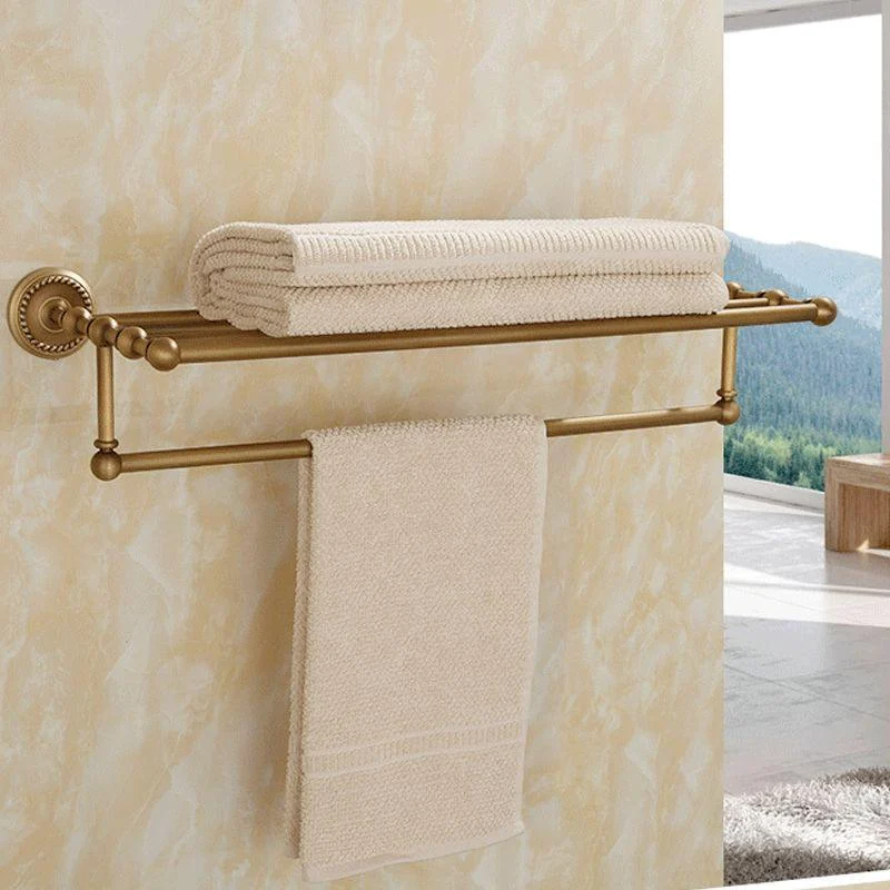 5-Piece Traditional Bathroom Accessory As Individual Or As a Set in Brushed Brass -Bathlova