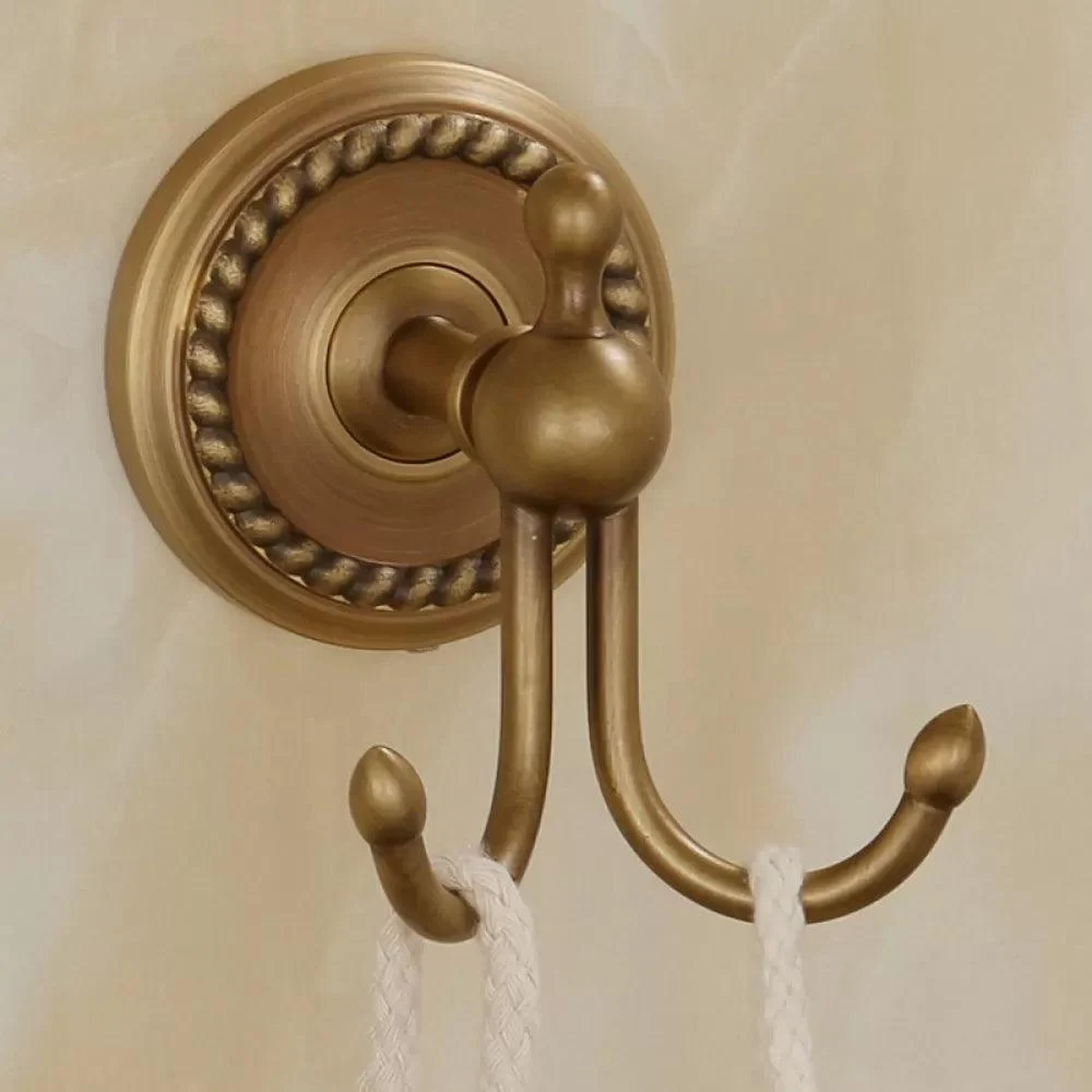 5-Piece Traditional Bathroom Accessory As Individual Or As a Set in Brushed Brass -Bathlova