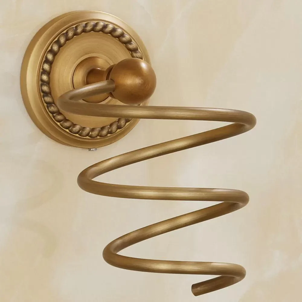 5-Piece Traditional Bathroom Accessory As Individual Or As a Set in Brushed Brass -Bathlova