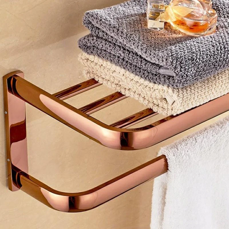 5-Piece Vintage Bathroom Accessory Set Brass Bath Hardware Set -Bathlova