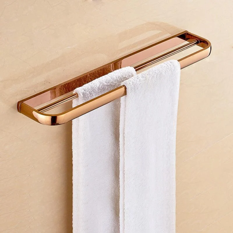 5-Piece Vintage Bathroom Accessory Set Brass Bath Hardware Set -Bathlova