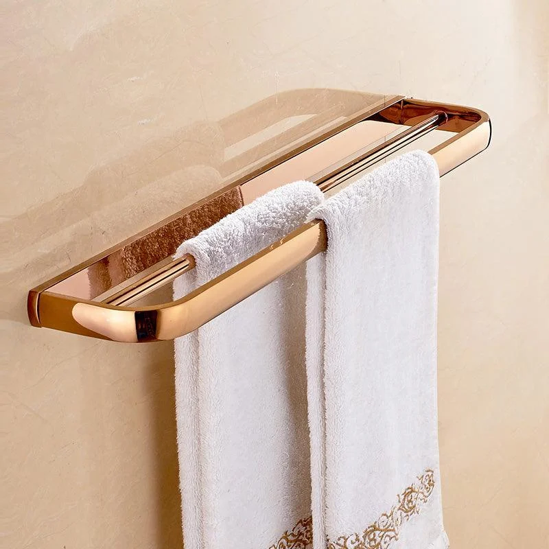 5-Piece Vintage Bathroom Accessory Set Brass Bath Hardware Set -Bathlova