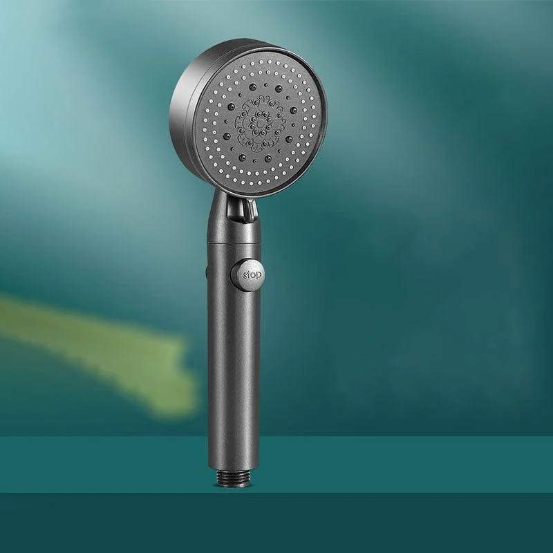 5 Setting Patterns Showerhead Plastic Round Handheld Shower Head -Bathlova