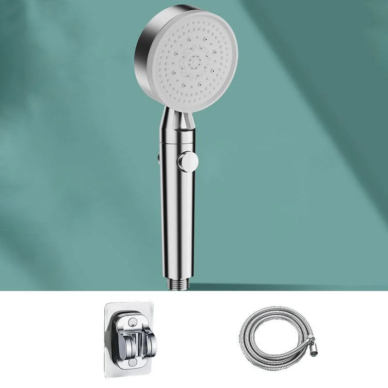 5 Setting Patterns Showerhead Plastic Round Handheld Shower Head -Bathlova