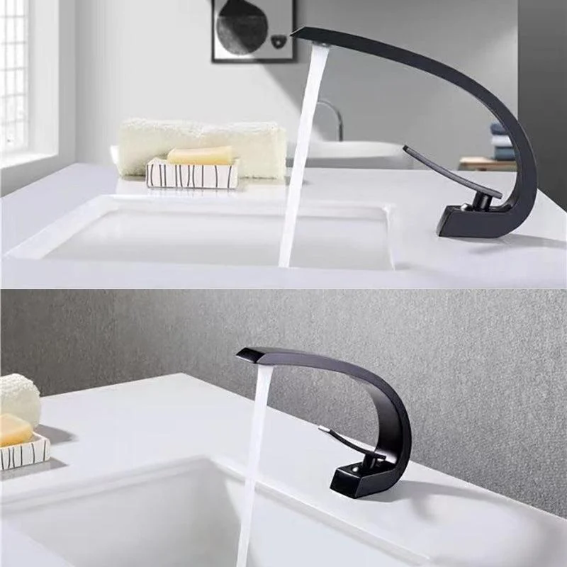 6.7 Inch High Basin Tap Luxury 1 Hole Vanity Sink Tap Cubic Bathroom Tap -Bathlova