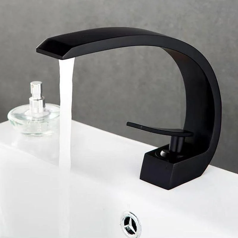 6.7 Inch High Basin Tap Luxury 1 Hole Vanity Sink Tap Cubic Bathroom Tap -Bathlova