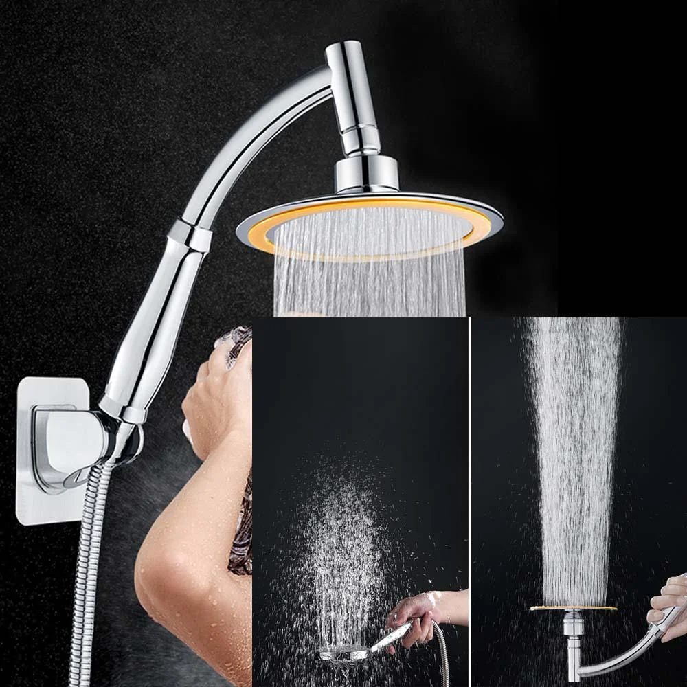 6 Inch High Pressure Handheld Adjustable Round Shower Head -Bathlova