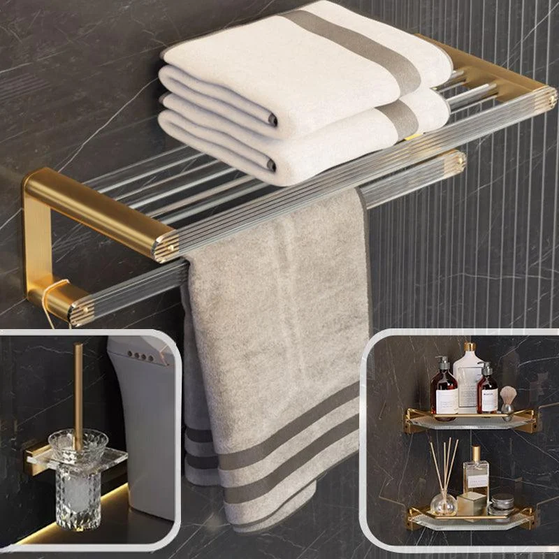 6-Piece Bathroom Set Aluminum and Acrylic Bathroom Accessories Hardware Set -Bathlova