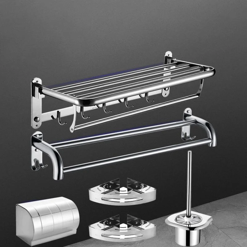 6-Piece Stainless Steel Modern Bathroom Accessory as Individual or as a Set -Bathlova