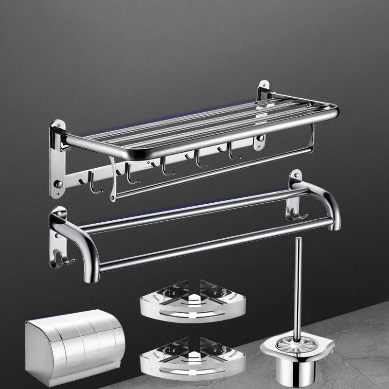 6-Piece Stainless Steel Modern Bathroom Accessory as Individual or as a Set -Bathlova