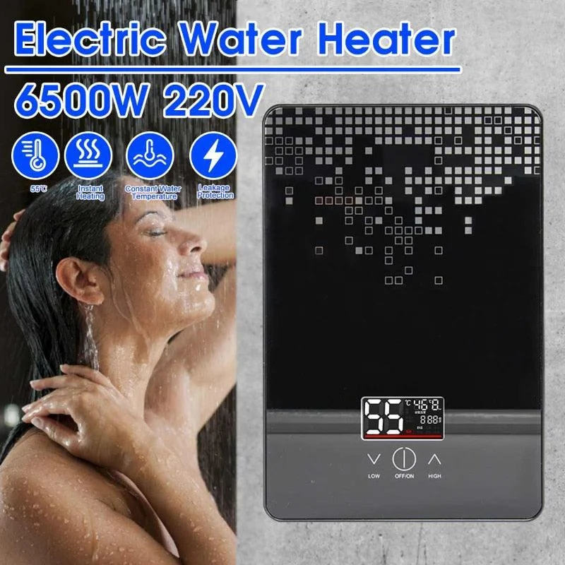 6500W Electric Hot Water Heater 220V Tankless Instant Boiler -Bathlova