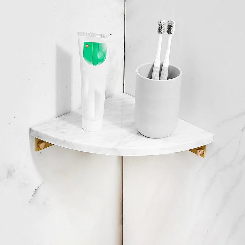 7 Piece Bathroom Accessory Set Marble and Metal Bathroom Hardware -Bathlova