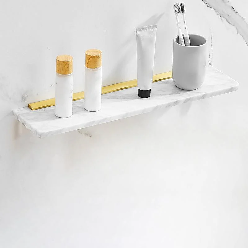 7 Piece Bathroom Accessory Set Marble and Metal Bathroom Hardware -Bathlova