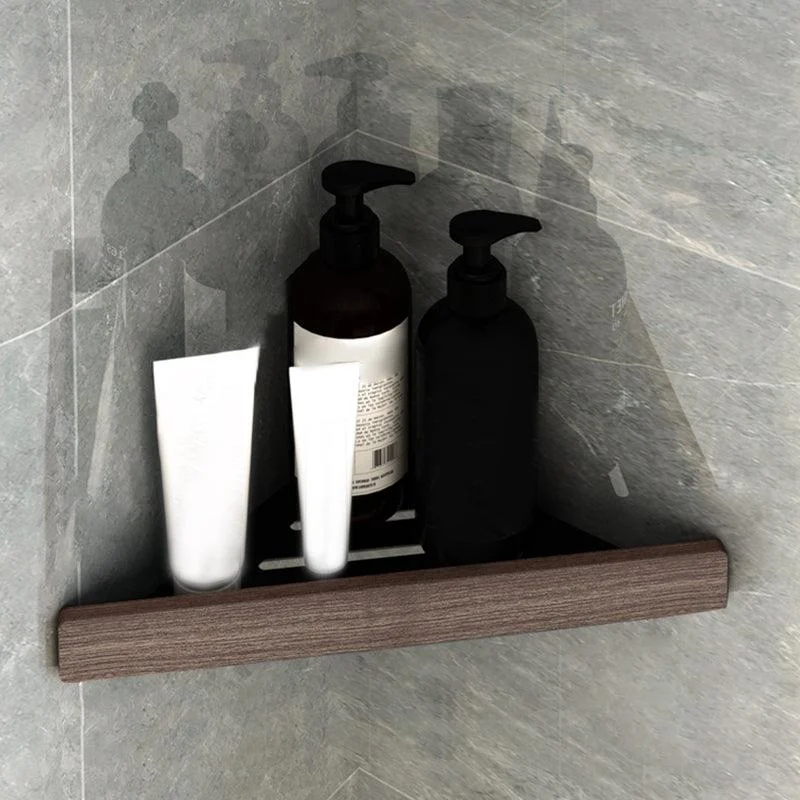 7-Piece Bathroom Accessory Set Metal Bathroom Set with Wood Accents -Bathlova