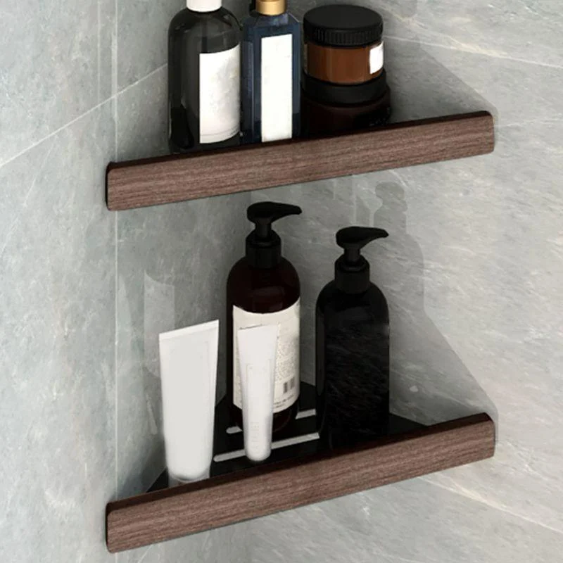 7-Piece Bathroom Accessory Set Metal Bathroom Set with Wood Accents -Bathlova