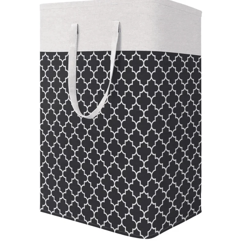 75L Geometric Pattern Laundry Basket -Bathlova