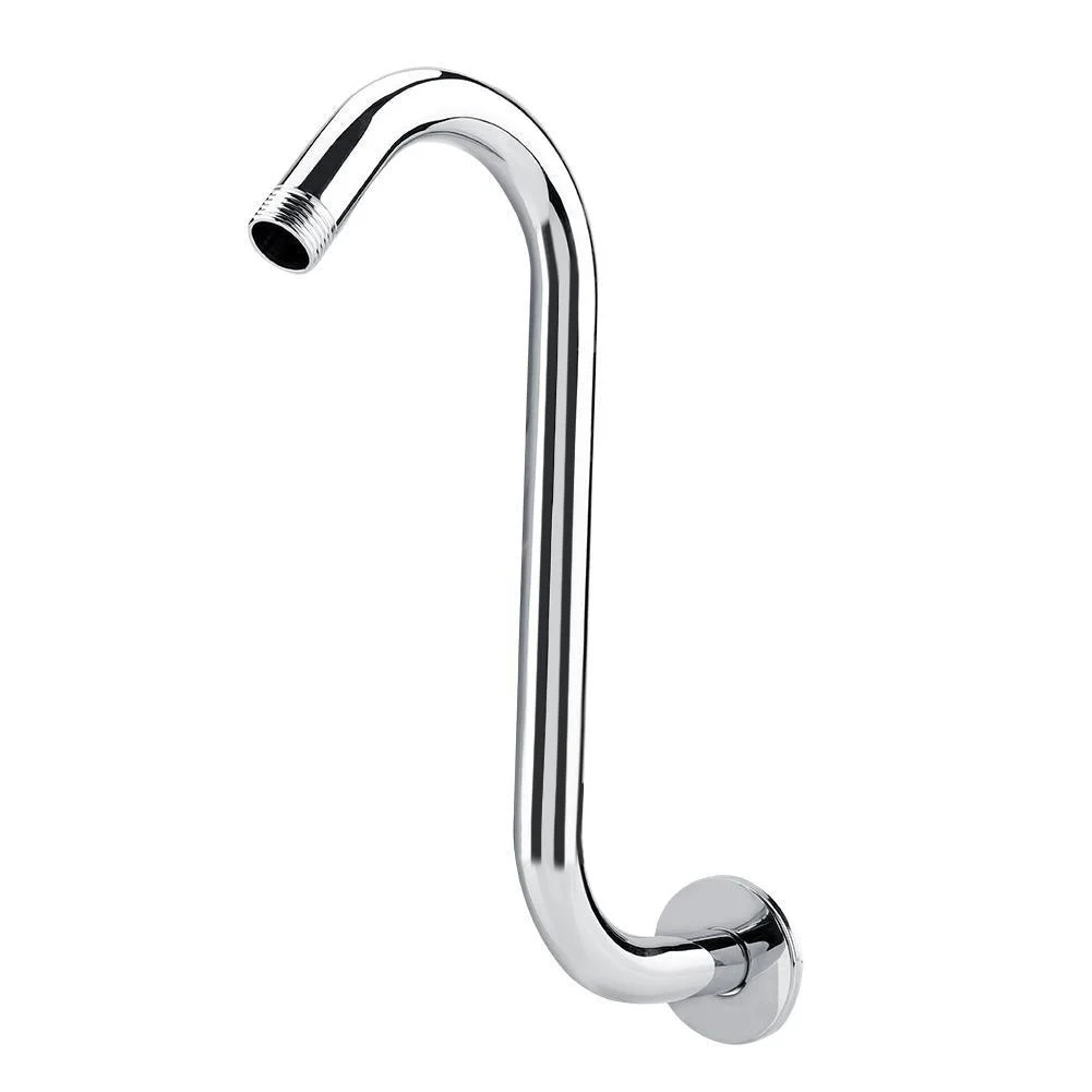 8inch S Shower Extension Arm High Rise S-Curved shower holder -Bathlova