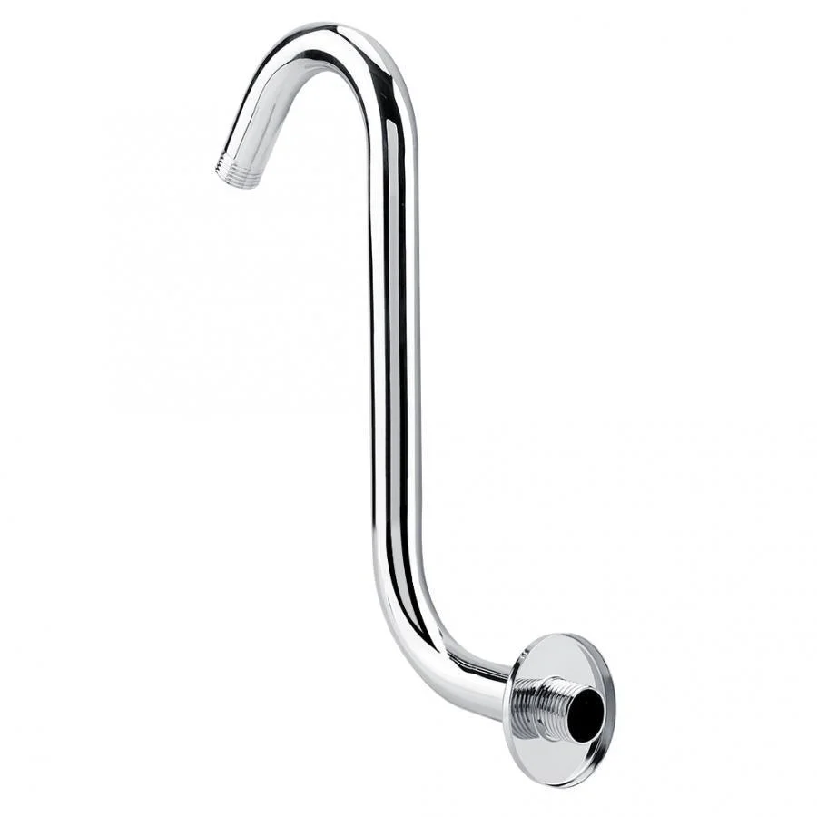 8inch S Shower Extension Arm High Rise S-Curved shower holder -Bathlova