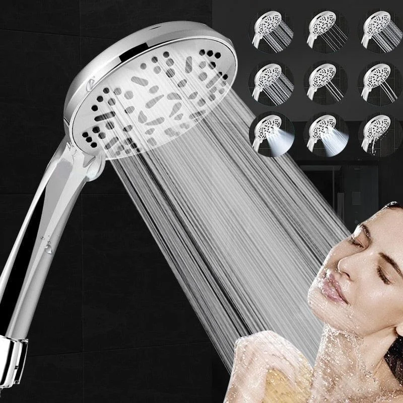 9 Spray Modes Setting Universal Adjustable Shower Head High-Pressure -Bathlova