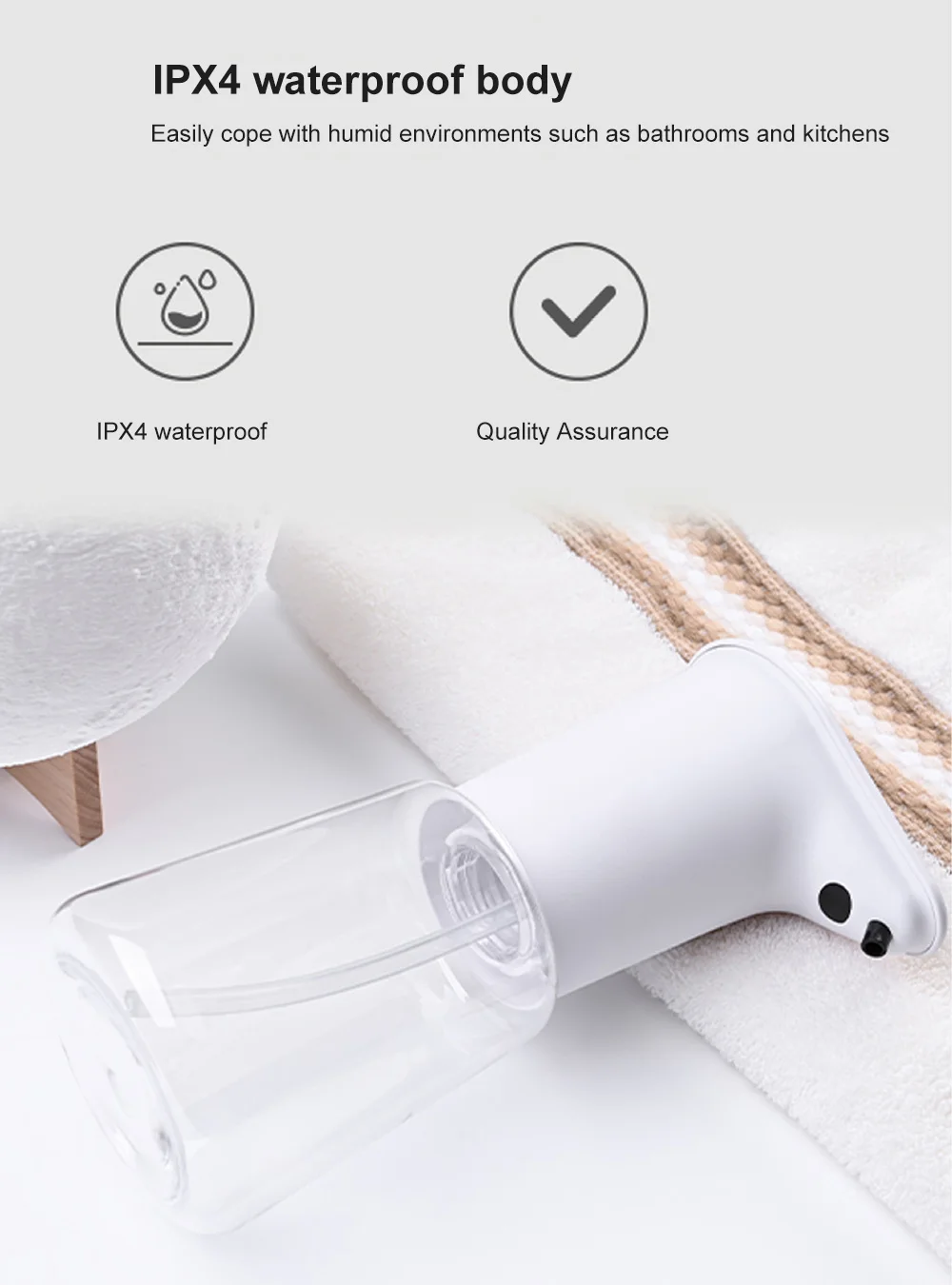 Liquid Soap Dispenser Induction Foaming Portable Smart Sensor Sprayer