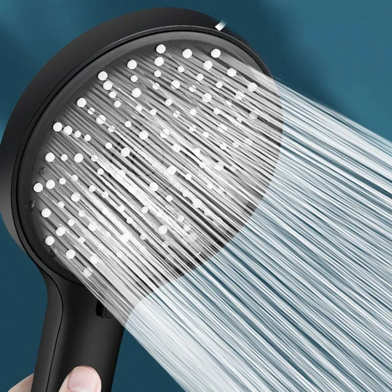 ABS Plastic Handheld Shower Head High Flow 5-Spray Patterns Wall-Mount Showerhead -Bathlova