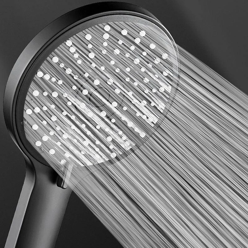 ABS Plastic Handheld Shower Head High Flow 5-Spray Patterns Wall-Mount Showerhead -Bathlova