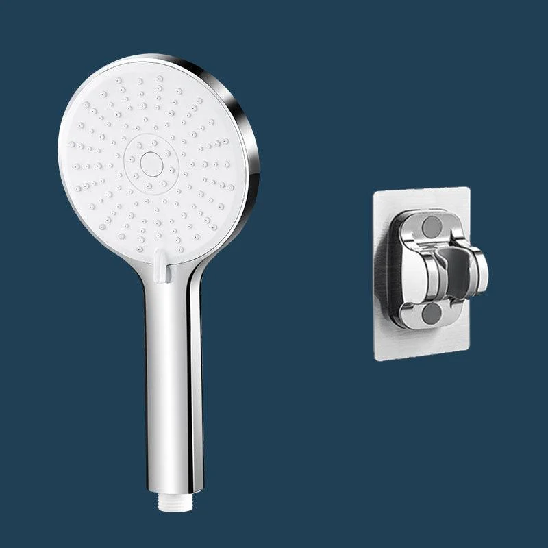 ABS Plastic Handheld Shower Head High Flow 5-Spray Patterns Wall-Mount Showerhead -Bathlova