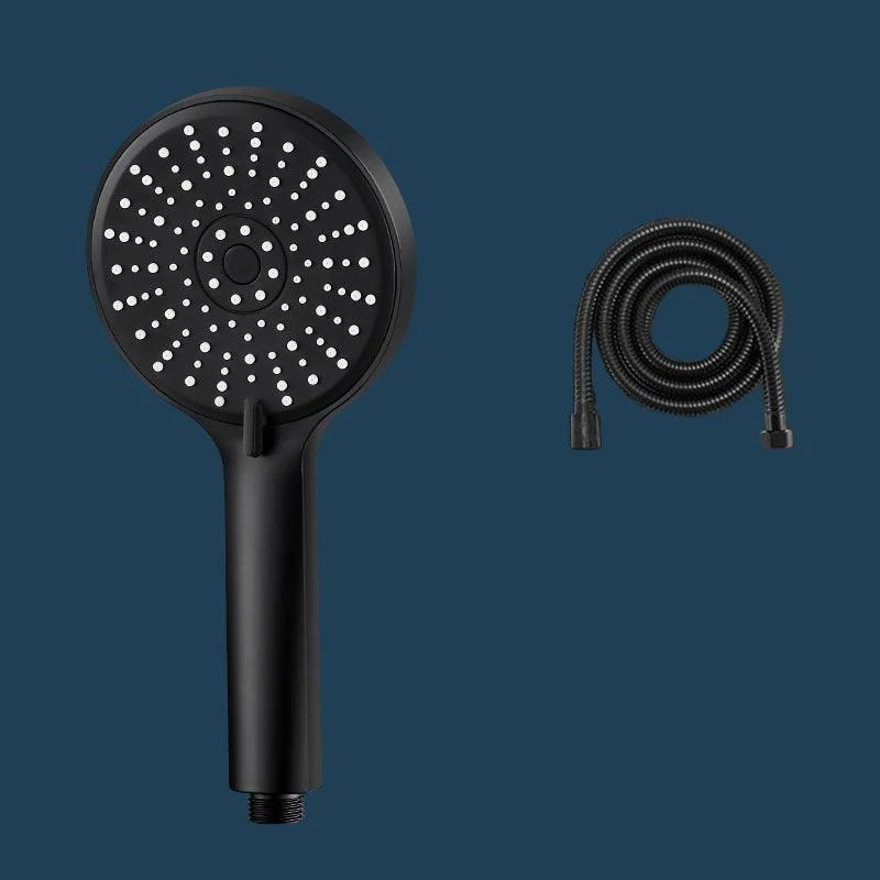 ABS Plastic Handheld Shower Head High Flow 5-Spray Patterns Wall-Mount Showerhead -Bathlova