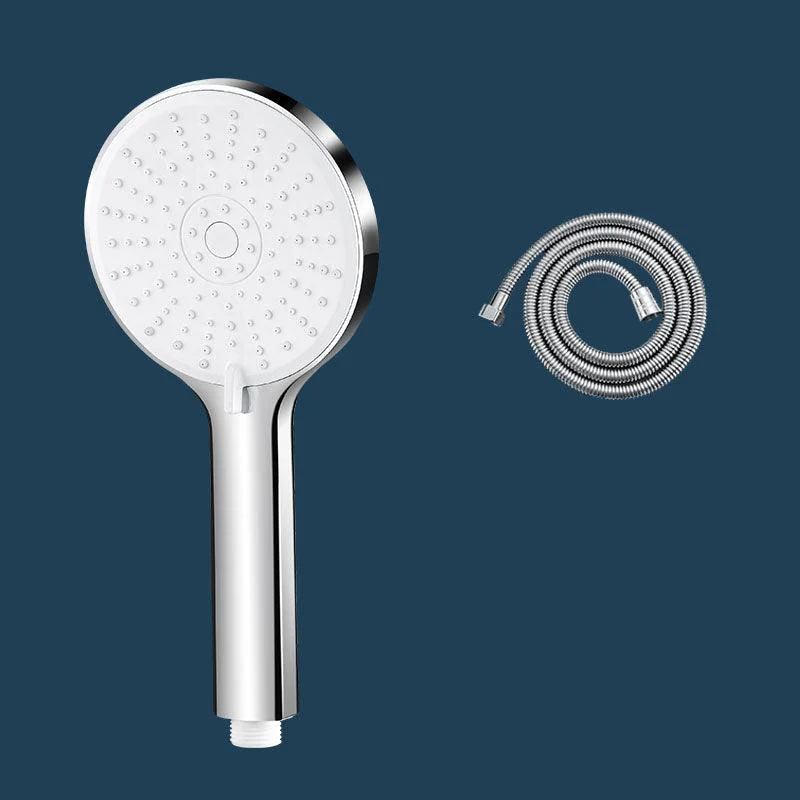 ABS Plastic Handheld Shower Head High Flow 5-Spray Patterns Wall-Mount Showerhead -Bathlova