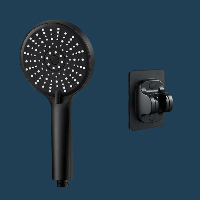 ABS Plastic Handheld Shower Head High Flow 5-Spray Patterns Wall-Mount Showerhead -Bathlova