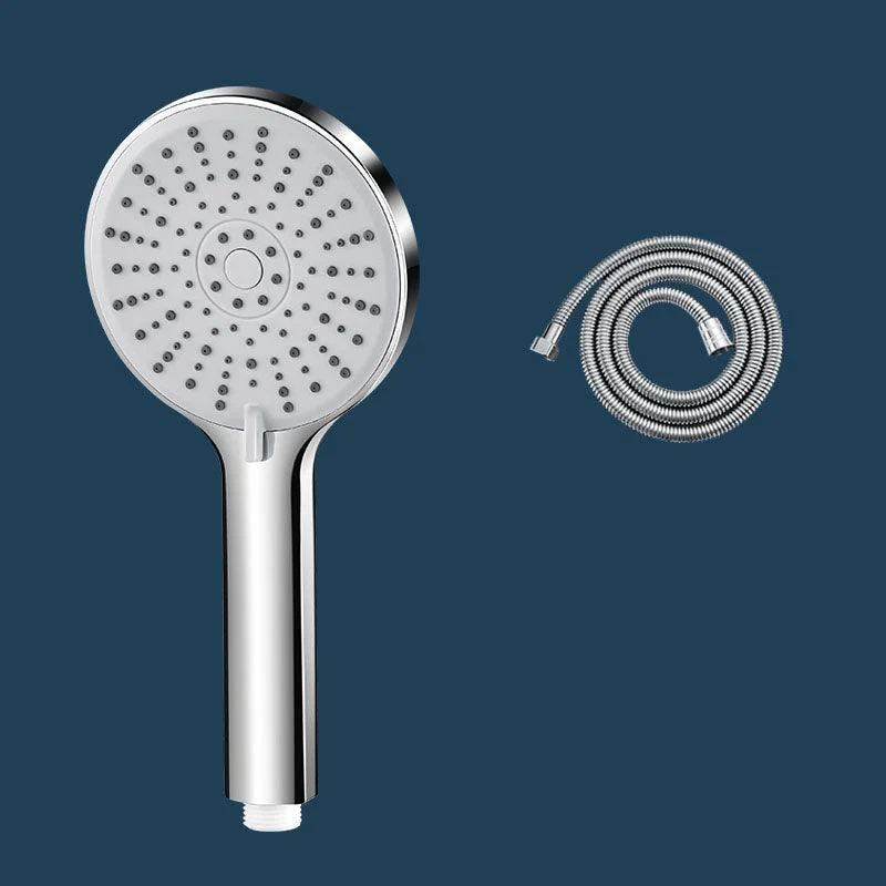 ABS Plastic Handheld Shower Head High Flow 5-Spray Patterns Wall-Mount Showerhead -Bathlova