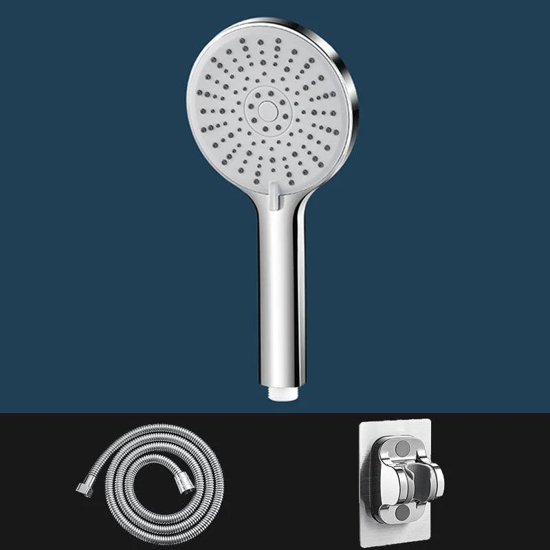 ABS Plastic Handheld Shower Head High Flow 5-Spray Patterns Wall-Mount Showerhead -Bathlova