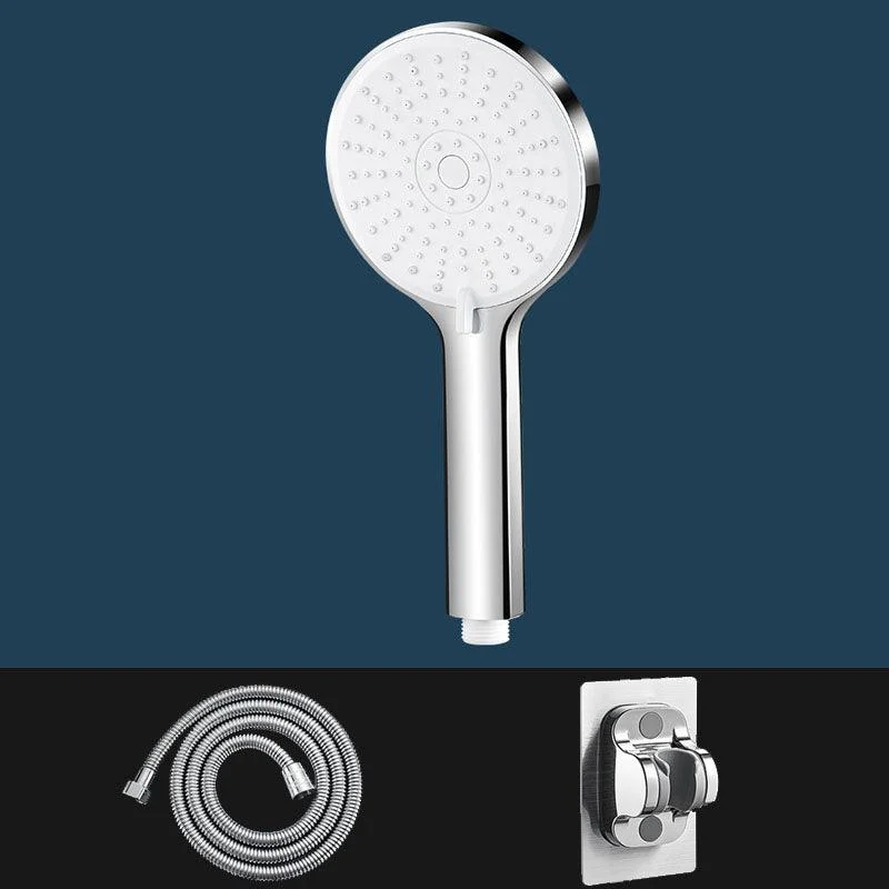 ABS Plastic Handheld Shower Head High Flow 5-Spray Patterns Wall-Mount Showerhead -Bathlova